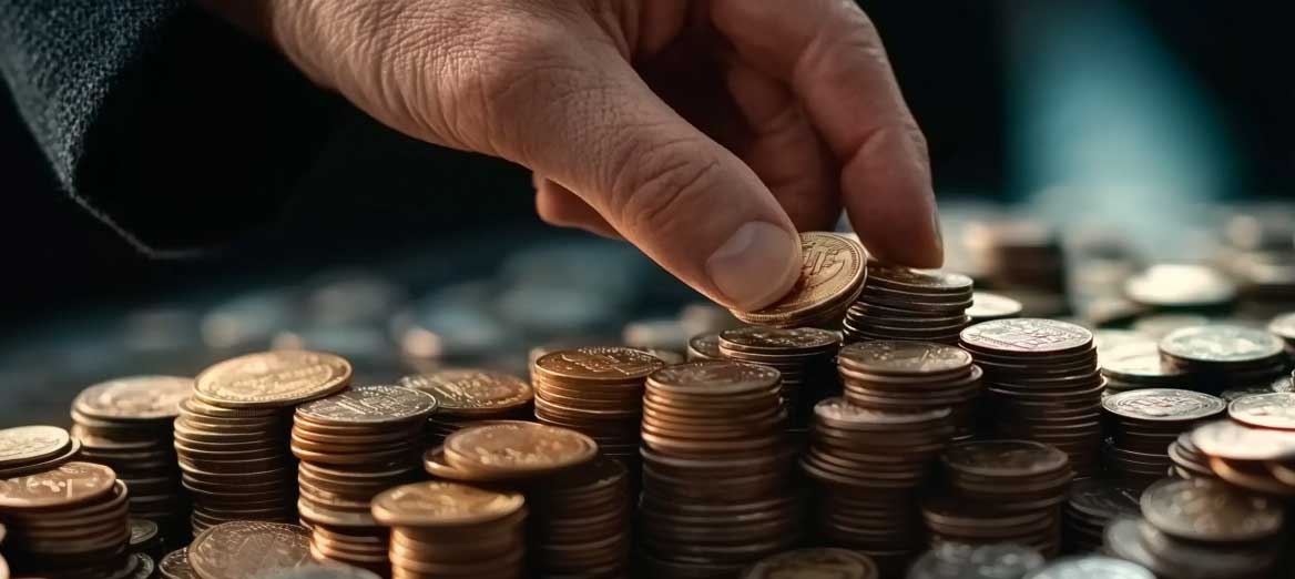 Ręka inawalidy trzyma pieniądze ze świadczenia